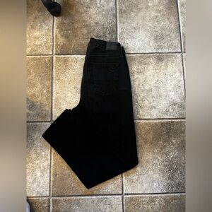 American Eagle, distressed, black jeans